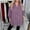 Purple Blouses & Tops, variant on BSDJILFG Long Sleeve Shirts for Women Chiffon Blouse Dressy Casual Button Down Ruffle V-Neck Pullover Blouse