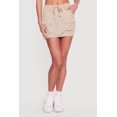 thumbnail image 3 of Women's Toggle Drawstring Hem Cargo Pocket Mini Skirt, 3 of 4