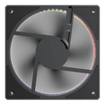 thumbnail image 3 of Kit 3 Ventiladores Gamer BALAM RUSH EOLOX BORA EXB85 120mm ARGB Diseño Cuadrado PWM 4 pin + Aura 1600RPM Negro BR-942126, 3 of 5