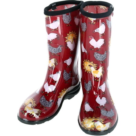 sloggers chicken rain boots