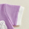 thumbnail image 6 of HCNTES Kid Summer Clothes Toddler Baby Girl Outfit Sets Short Sleeve T-shirt Elastic Waist Shorts 2 Piece Short Set Summer Pjs For 0-24 Months 2t 3t 4t 5t 6t 7t Children, 6-12 Months, 6 of 7
