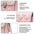 thumbnail image 3 of Suitable for women to go to work for dating.Large-capacity shoulder bag PU crossbody bag - pink, 3 of 5