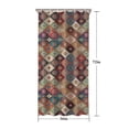 thumbnail image 5 of Orange Ethnic Rhombus Pattern Shower Curtain 36"x72" ,Bathroom Decorative Shower Curtains Set with 12 Hooks,Modern Waterproof Washable Shower Curtain, 5 of 6