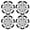 14"- Black & Silver Lacquer, variant on 4 PCS/ 14" Universal Wheel Rim Covers Set of 4 Snap-on Matte Black,ABS&PC Material 14 inch Hubcaps, Replacement Caps for Toyota Nissan Hyundai Honda BYD KIA Tesla and More Models - Fit Most Models