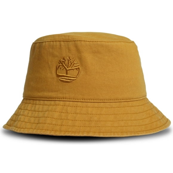 Sombrero de pescador Timberland de sarga de algodón marrón, talla pequeña/mediana
