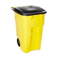 thumbnail image 3 of Rubbermaid Commercial Products 50 Gallon Rollout Trash Can, Blue, 3 of 8