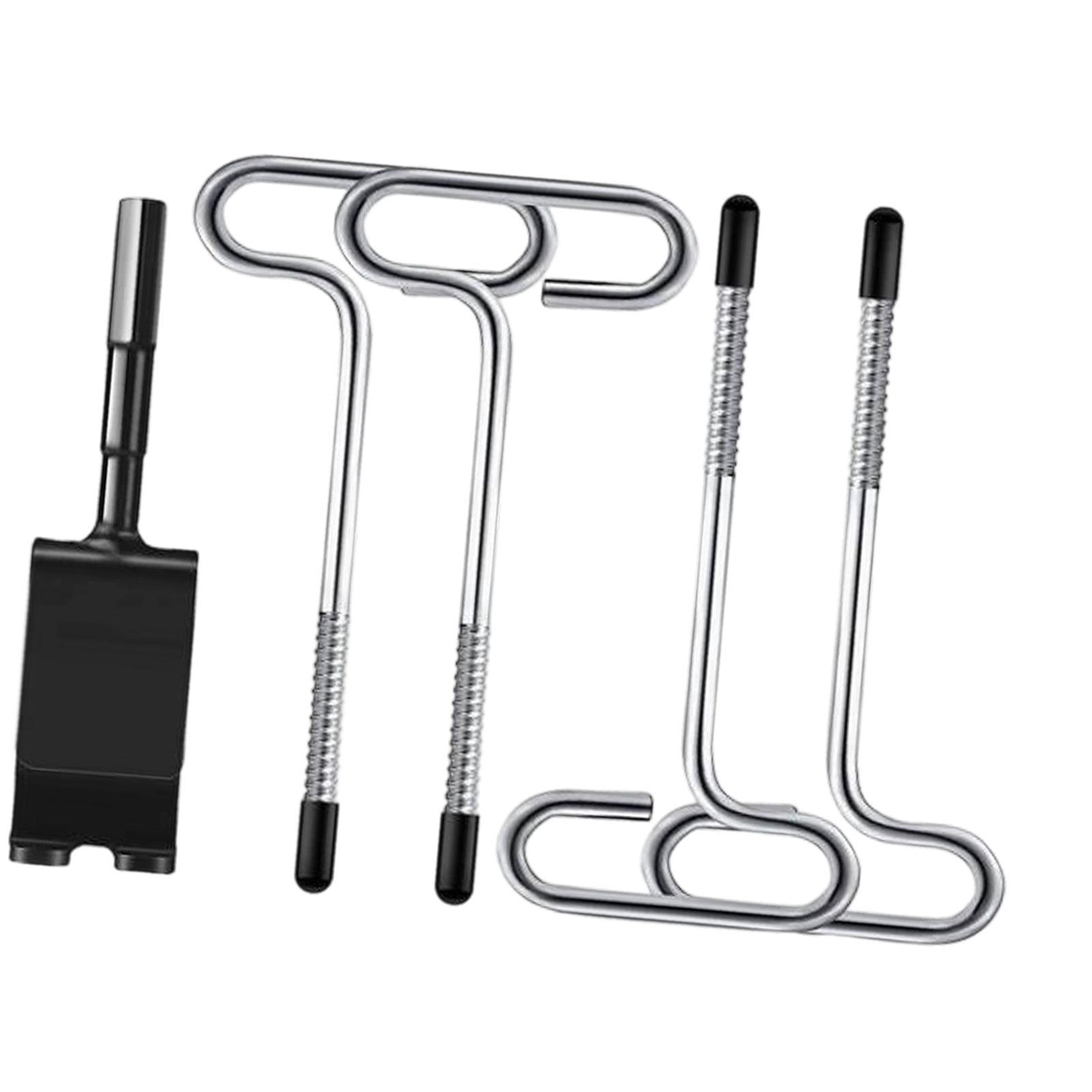 QccHieUs Ice Anchor Drill Adapter Kit Ice Anchor Tools for Setting up Ice Fishing Shelter