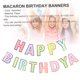thumbnail image 3 of unbranded 2Ud Banners Para Cumpleaños De Macaron Coloridos Para De Fiesta Colgante, 3 of 8