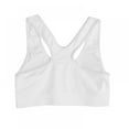 thumbnail image 6 of Women's Front Zipper Sport Bra, Breathable Fitness Yoga Workout Sports Tops(White,L), 6 of 9