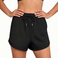 thumbnail image 2 of Wensltd Women Short Drawstring Elastic Waist Summer Beach Casual Shorts, 2 of 5