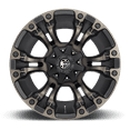 thumbnail image 3 of Fuel 1PC Aluminum Rim D569 VAPOR 18X9in Matte Black Double Dark Tint Finish, D56918902645, 3 of 3