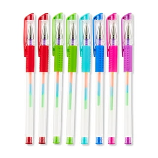 Amscan Glitter Rainbow Gel Pens, 6pc | Party Supplies | Party Favors