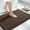 Brown, variant on Bathroom Rug Mat, 32'' x 20'', Luxury Chenille Shaggy Bath Rugs, Extra Soft & Thick, Absorbent Water, Non-Slip, Machine Washable, Bath Mats for Bath Floor,Tub and Shower, Denim Blue