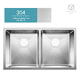 thumbnail image 3 of Tarja Fregadero Doble Submontar YMA Home Acero Inoxidable 304 Plata C con Accesorios, 3 of 6