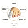 thumbnail image 3 of Big Toe Caps Pack of 10 Breathable Gel Toe Protector Great to Cushion Toe and Provides Pain Relief from Corns, Blisters, Missing or Ingrown Toenails for Woman and Man, 3 of 8