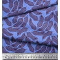 thumbnail image 3 of Soimoi Blue Cotton Duck Fabric Artistic Banana Leaves Decor Fabric Printed Yard 42 Inch Wide, 3 of 3