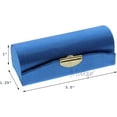 thumbnail image 2 of Motique Accessories Solid Satin Ladies Lipstick Case with Mirror Purse Holder Set of 2-Royal/Black, 2 of 4
