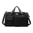 thumbnail image 1 of Bolso cruzado de hombro de gran capacidad con múltiples compartimentos, Negro, 1 of 2