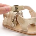 thumbnail image 6 of Odeerbi Baby Infant Boys Girls Slip Resistant Shoes Rubber Sole Prewalker Baby Cute Summer Princess Sandals Flat First Walkers Footwear Gold, 6 of 9
