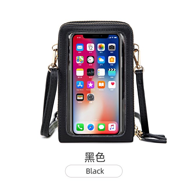 DAMAIE Sac à Main Poignet pour Femmes à Écran Tactile, Petit Portefeuille Portefeuille avec Protection RFID, Sac Bandoulière pour Téléphone
