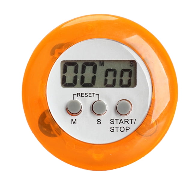 sweethay Cuenta regresiva de cocina Digital LCD, temporizador magnético, soporte trasero, temporizador de cocina, reloj despertador, utensilios Cocina y Comedor naranja