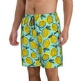 thumbnail image 2 of Fotbe Lemon1 Trajes de Baño Estampados para Hombre, Shorts de Verano de Secado Rápido, Ropa de Playa, Bañadores-Small, 2 of 6