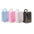 thumbnail image 4 of 2X Pink Mini Roller Travel Suitcase Candy Box Personality Wedding Candy Box Luggage Trolley Case Candy Toy, 4 of 10