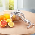 thumbnail image 3 of Presse-agrumes manuel, extracteur de presse-fruits manuel durable en alliage d'aluminium argent MAGT, 3 of 8
