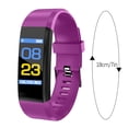 thumbnail image 3 of Fitness Tracker Smart Watch with Fitness and Wellness Tracking, Step Calorie Counter, Nfc Control Multifunction Hd Rectangular Screen Smart Watches Gifts(Purple), 3 of 9