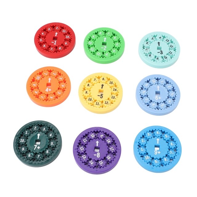 Interactive Math Rotation Toy, Colorful Educational Game for Kids with Math Learning, Education Toys, and Activities