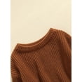 thumbnail image 5 of Bagilaanoe Newborn Baby Girl Boy Knitted Sweater Long Sleeve Pullover 0-3 Months Infant Warm Jumpers Tops Fall Winter Loose Knitwear, 5 of 8