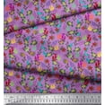 thumbnail image 2 of Soimoi Cotton Cambric Fabric Coral,Starfish & Turtle Ocean Print Sewing Fabric Yard 42 Inch Wide, 2 of 3