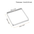 thumbnail image 2 of Uxcell 2pcs Perforated Cake Rings 5.51" Stainless Steel Square Tartlet Ring, 2 of 6