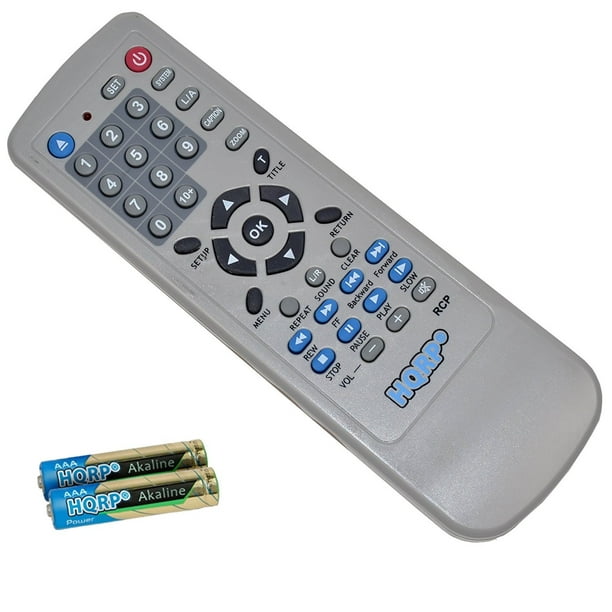HQRP Télécomman pour Lecteur Blu-ray Philips DVP-3340V DVP-3345VB DVP-3355V DVP-3150V DVP-3500 DVD