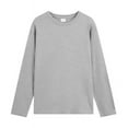 thumbnail image 3 of Essentials Boy’s Long Sleeve T-Shirt, Super-Soft Cotton Blend Round Neck Tee, Sizes 1-15Y, 3 of 3