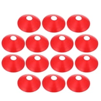 MEIBUTYUP 14-Piece Red Football Agility Cones Set, Lightweight PE Training Markers for Outdoor Sports and Soccer Drills