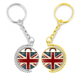 thumbnail image 1 of Union Jack retro Maleta Gran Bretaña bandera del Reino Unido cultura Anillo de oro de metal llavero llavero, 1 of 4