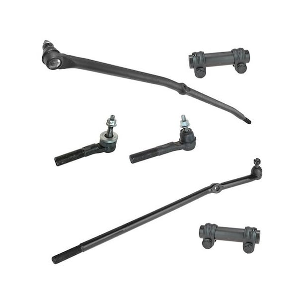 Tie Rod End and Drag Link Kit 6 Piece Compatible with 2003 2008