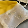 thumbnail image 5 of Embroidery Silk Scarf For Women Elegant Hijab Stole With Beaded Detailing, 5 of 20