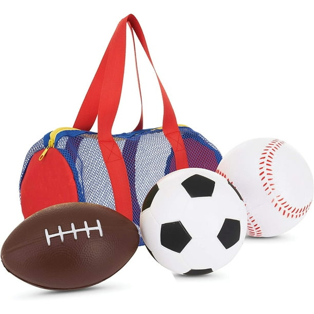 Large Balls for Toddlers and Kids Fun Set of 3 Sports Balls in