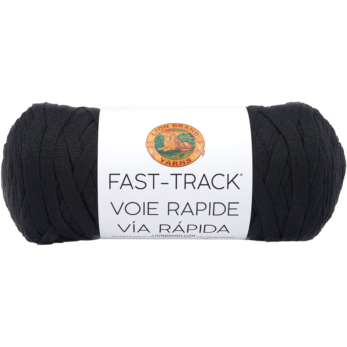 Lion Brand Fast Track YarnJet Black