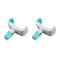 thumbnail image 1 of crativent Automotive Smartphone Holder Portable Rubber Lining Removable Rotatable Stand Bracket Rack for 3.5 to 6-inch Phones White Blue 2Set, 1 of 6