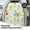 thumbnail image 4 of Cute Shy Pineapple Mats Back Seat Protectors, Car Seat Protector Vehicle Organizers Waterproof Cover Back Seat Cover for Kids with 3 Storage Pockets 2 Pack, 4 of 5