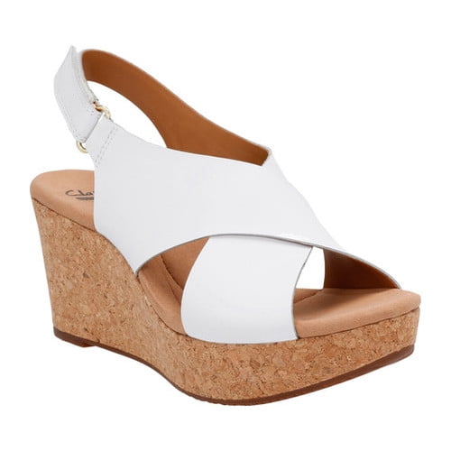 clarks low wedge sandals