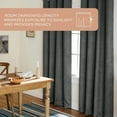 thumbnail image 6 of TOWN & COUNTRY EVERYDAY Lustre Solid Heavyweight Textured Sateen Indoor Curtains, Room Darkening Opacity, Grommet Top, Energy Efficient, 2-Pack Set, 52"x108", Charcoal, 6 of 10