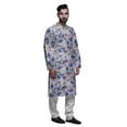 thumbnail image 2 of Atasi Designer Kurta Pajama For Men Printed Straight Kurta Set Summer Clothing, 2 of 5