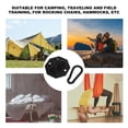 thumbnail image 4 of Hammock Fixing Kit, Camping Mounting Plate Strong Load Bearing Capacity Sturdy Iron Ring Hooks  for Field Training, 4 of 7