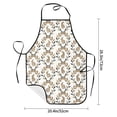 thumbnail image 2 of Pofeuu Retro Bunny Print Aprons with Pockets, Cute Aprons for Kitchen, Cooking, Server, Barber, Chef Apron, 2 of 7