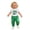 1#Green, variant on Kiijoy Newborn Boys St. Patrick's Day Outfits Short Sleeve Romper Pants Set, Sizes 0-3M