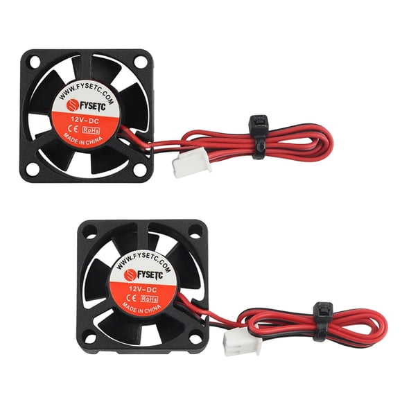 Ventilador de refrigeración sin escobillas de 12V 2 paquetes 30x30x10mm para impresora 3D, tamaño y ligero